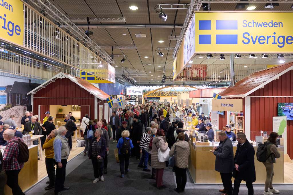 Bild på svenska montern på Grune woche